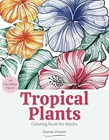 Tropical Plants Coloring Book for Adults B0DBHLC3PK Book Cover