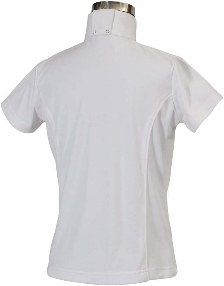 TuffRider Girl's Kirby Kwik Dry Short Sleeve Show Shirt - Image 3