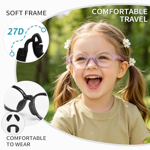 Image of SooGree Blue Light Blocking Glasses for Kids Boys Girls,Computer Screen Gaming TV Phone Glasses Anti Glare & Eye Strain