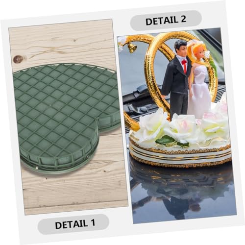 Bloque de flores de alta densidad forma de corazón para arreglos florales duraderos 6
