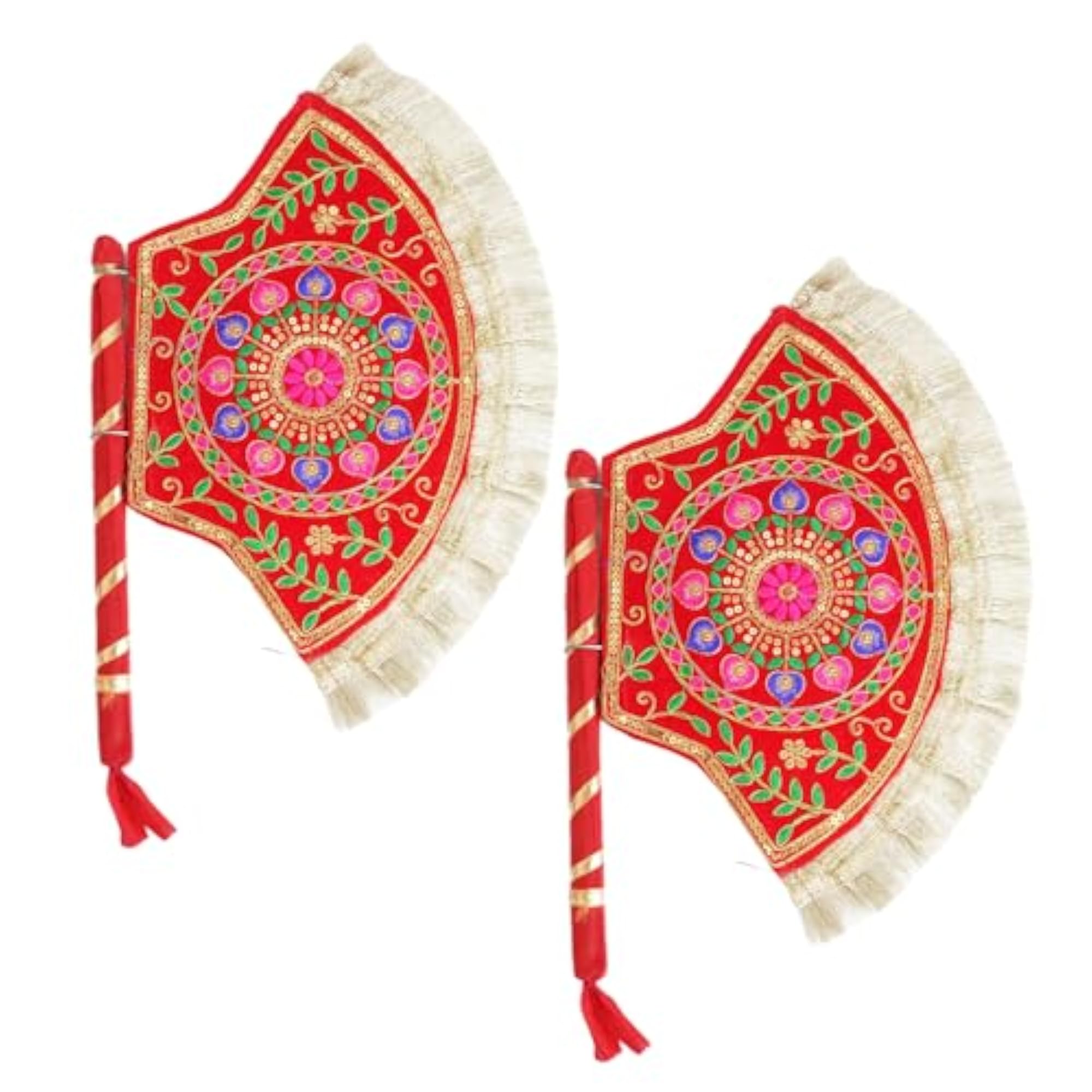 Handmade Decorative Hand Fan, Multicolour