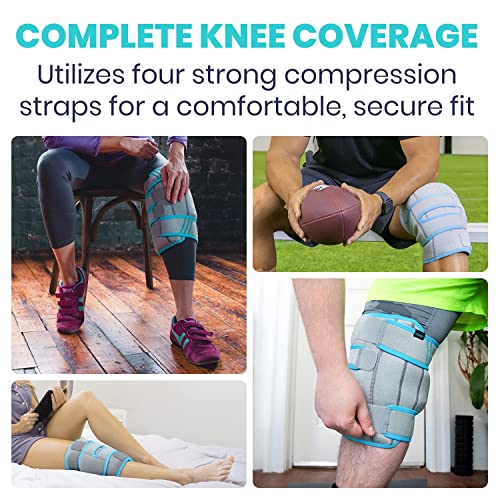 Vive Knee Ice Pack Wrap (2 Pack) - Cold/Hot Gel Compression Brace - Heat Support Strap For Arthritis Pain, Tendonitis, Acl, Mcl Injury, Osteoarthritis, Women, Men, Meniscus Patella Surgery #TOP2