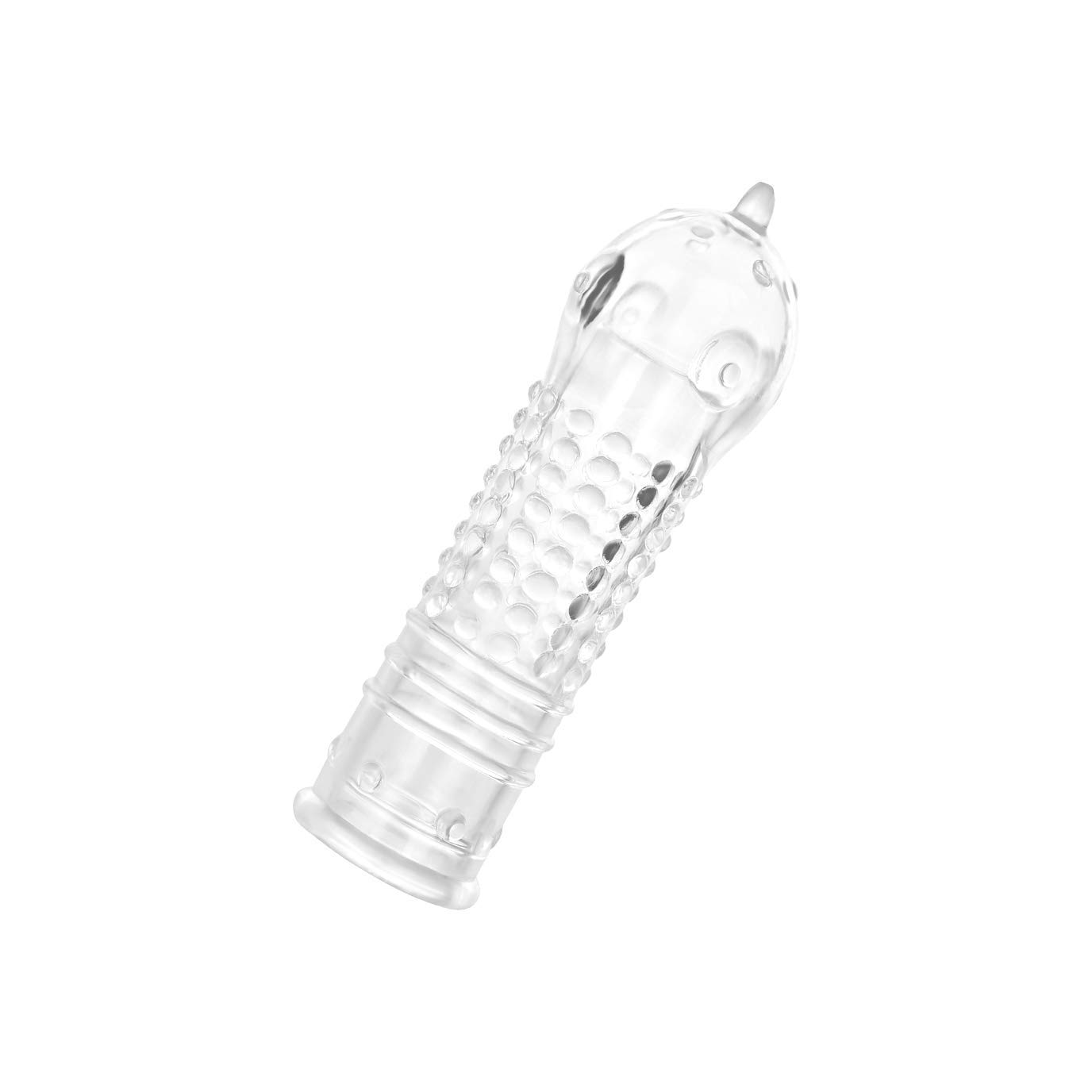 genoppte penishülle mit klitorisreizer Crystal - Genoppte Penishülle mit Hodenring 1 St günstig kaufen