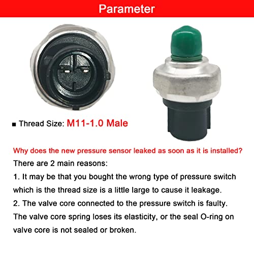 Amapart Pressure Switch Sensor Compatible With Honda Accord 2008-2009, Crv 2002-2006, Fit 2007-2008, Odyssey 1995-1998 Ac Switch R-12 R-134A A3036C #TOP2