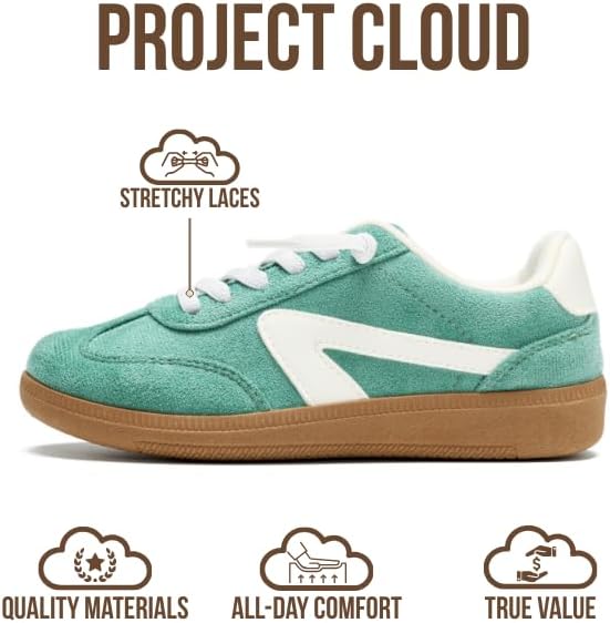 Project Cloud Kids Shoes for Girls & Boys - Memory Foam Slip On Shoes - Lightweight Lace-Up Fashion Kids Sneakers Trendy (Little Irita) - Image 3