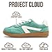 Project Cloud Kids Shoes for Girls & Boys - Non-Slip Memory Foam Girls Shoes - Lightweight Lace-Up Boys Fashion Sneakers Trendy (Little Irita, GRNMUL,4K) Green Multi