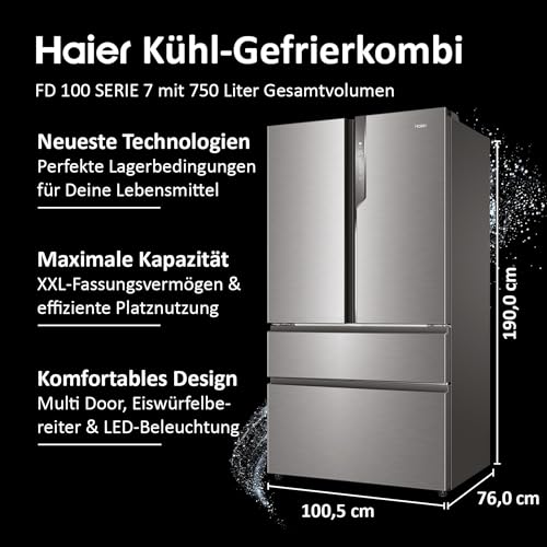 Réfrigérateur portes Haier Hb 26 Fssaaa - vue 4
