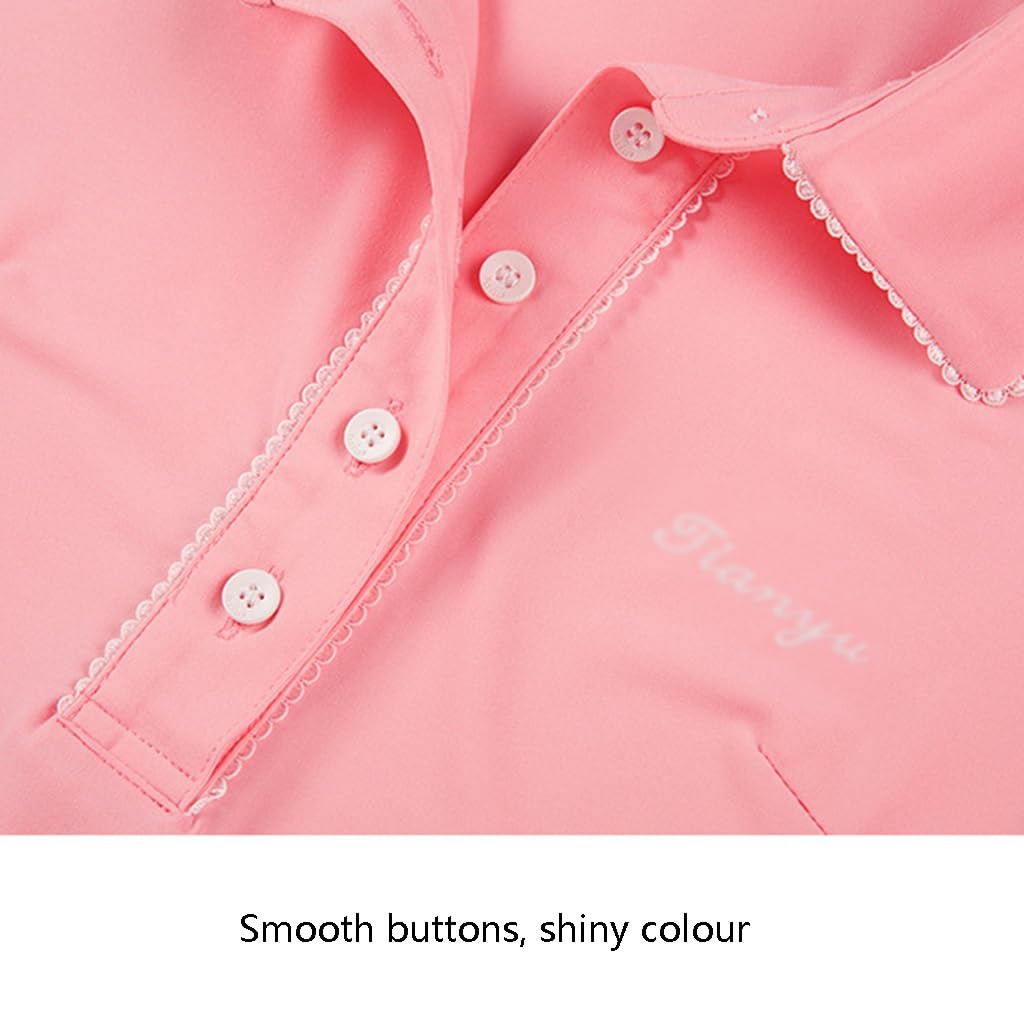 Polos Golf Mujer Camiseta de Tenis Sin Mangas de Secado Rápido Verano Ligero Correr Deportes Camiseta Sin Mangas
