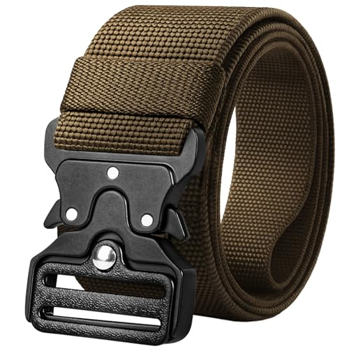 Image of TECEUM Tactical Belt - Heavy-Duty & Quick Release - Military, Work, Rigger, Duty & Utility Belt for Men