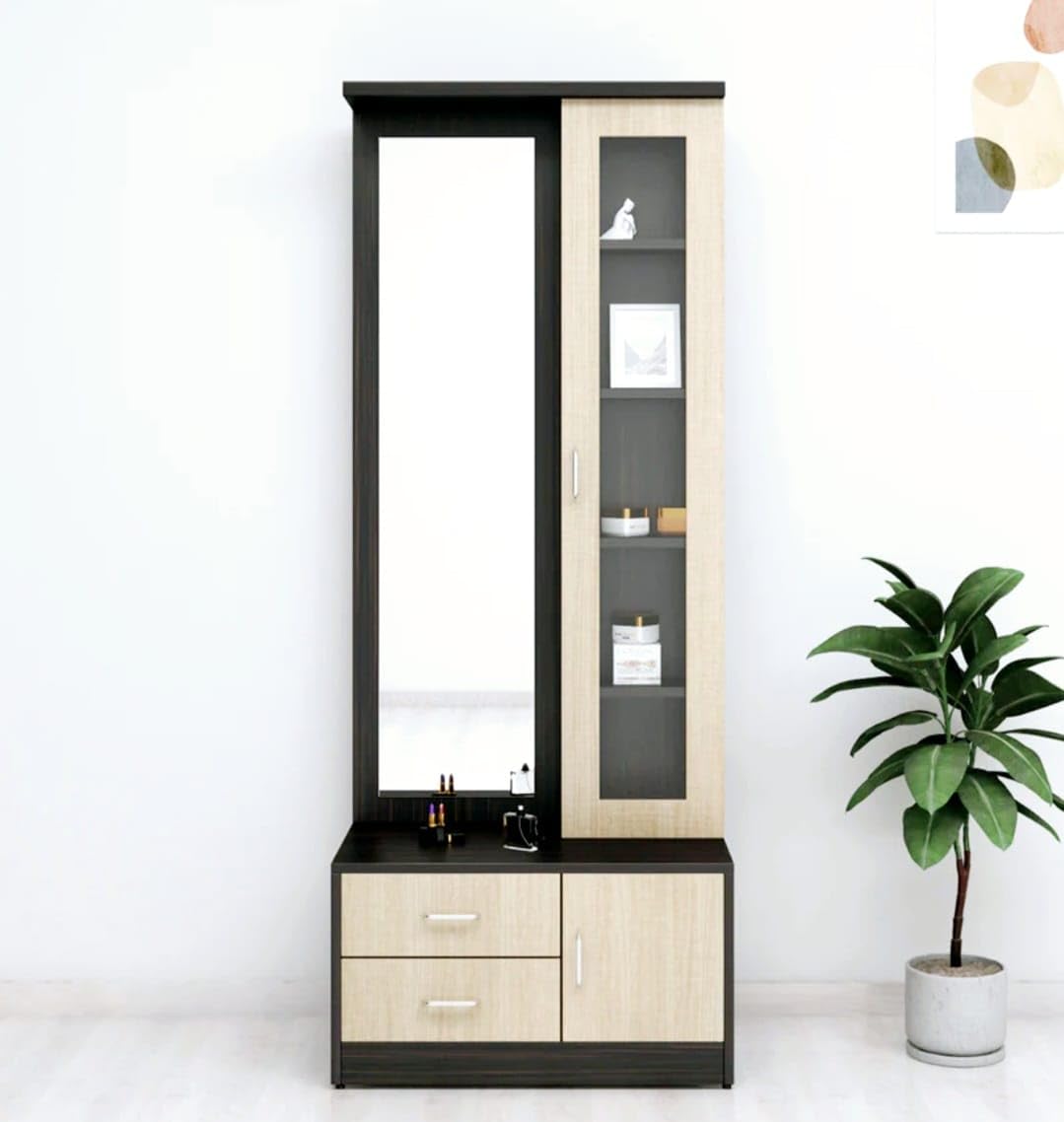 illfordd furniture Engineered Wood Dressing Table With Mirror And Storage/Dressing Table With Drawer,Brown-picture-29