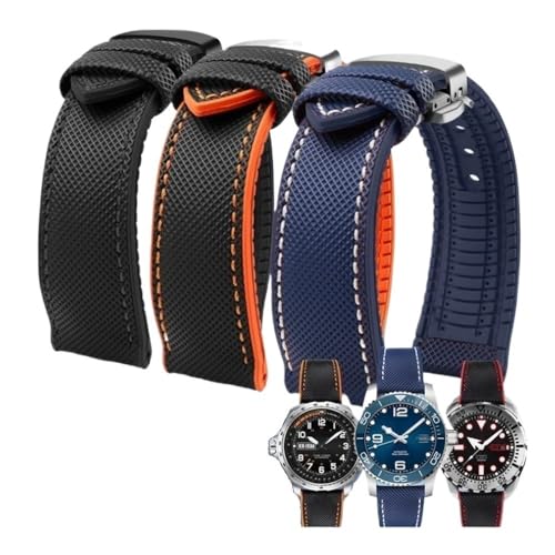 Correa de nailon y goma de 20mm y 22mm para reloj Hamilton y Seiko 2