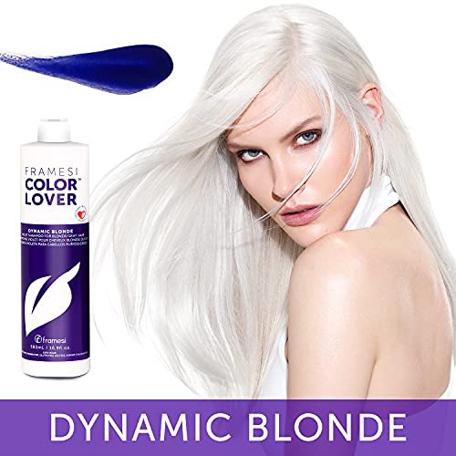 Framesi Color Lover Dynamic Blonde Purple Shampoo, Sulfate Free Shampoo