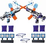 2Pack M416&MP5 Gel Ball Electric Busters Toys, Water Bead Splatter Orby Gun with 40000+ Balls Safety