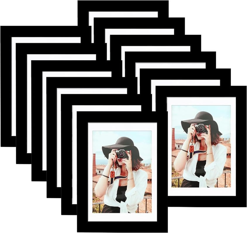 Maurvish Amazing Arts photo frame 5x7 inch, 5x7 photo frame, frames for photos, 5x7 photo frame collage, black frame - set of 12 (B0D48W18WS) Amazon Price History, Amazon Price Tracker