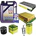 Produktbild QR-PARTS 69384667 Filter Set Inspektionspaket 5 Liter Liqui Moly Motoröl Leichtlauf High Tech 5W-40 MANN-FILTER Innenraumfilter Kraftstofffilter Luftfilter Ölfilter
