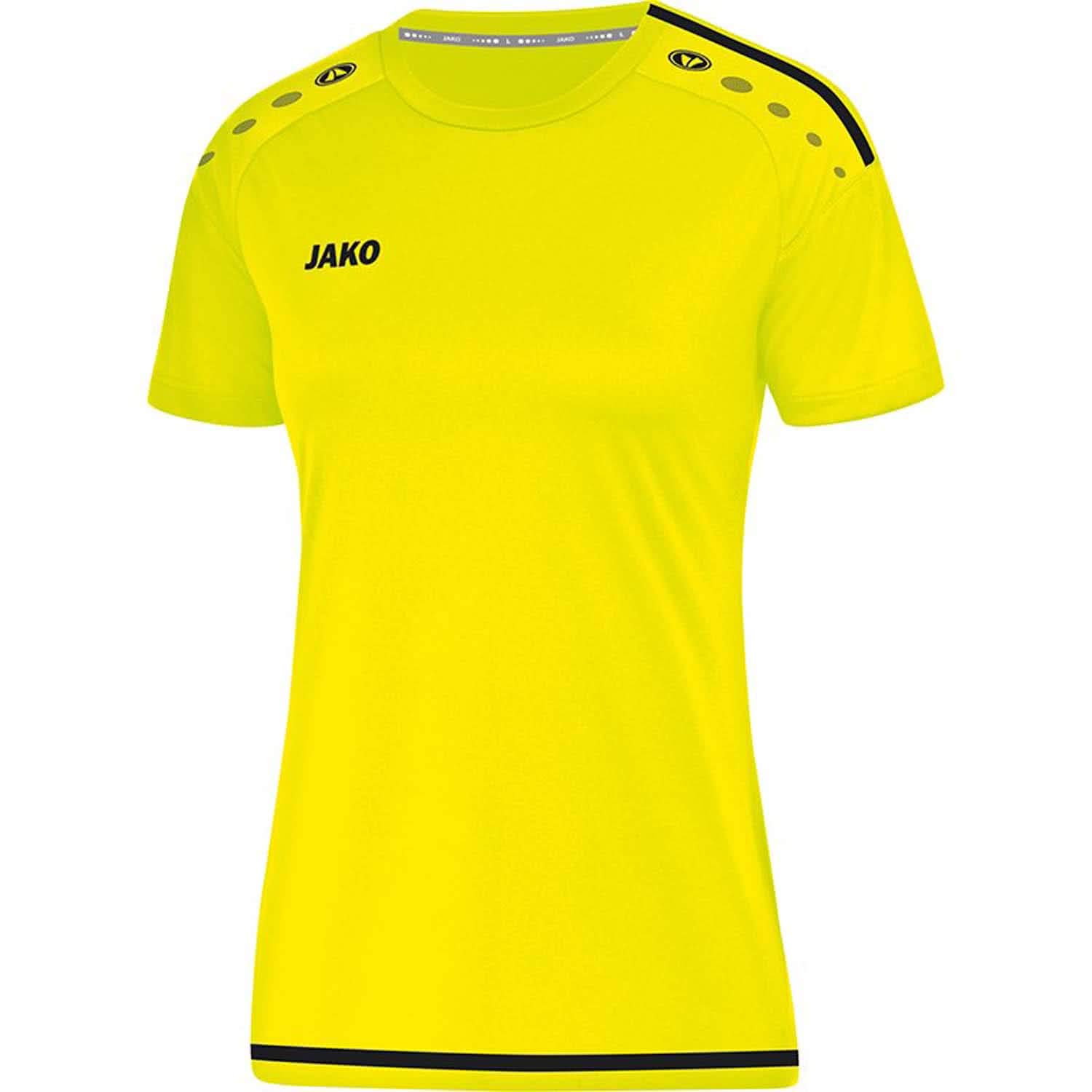 JAKO Women's Striker 2.0 Ka jersey, neon yellow/black, 44