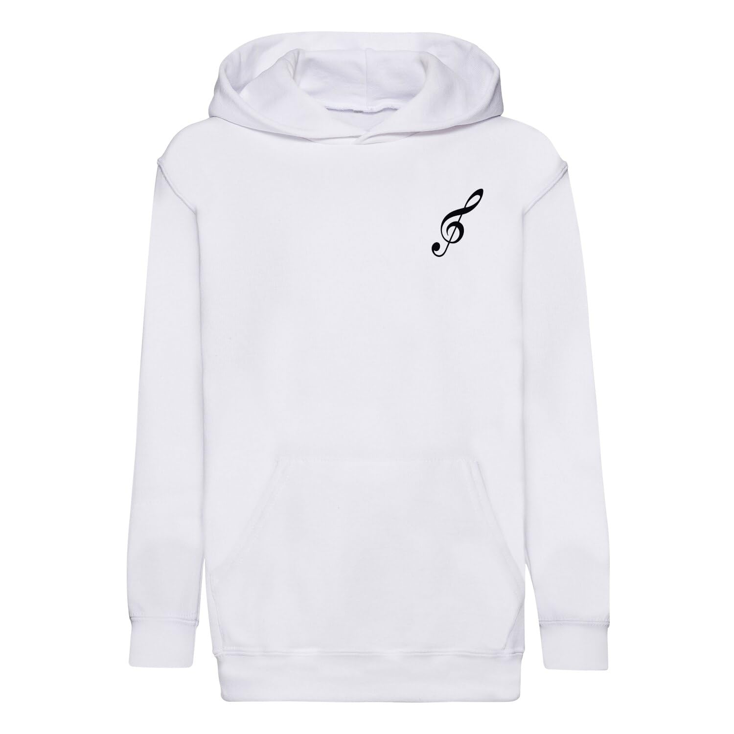 Sweat à capuche partition de musique enfant en textile premium durable