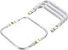 uxcell Metal Purse Frame 7 in, 4 Pcs Rectangle Frame Kiss Lock, Bag Frame Hardware Replacements for DIY Purse Handle Bag Making, Clutch Coin Purse Frames