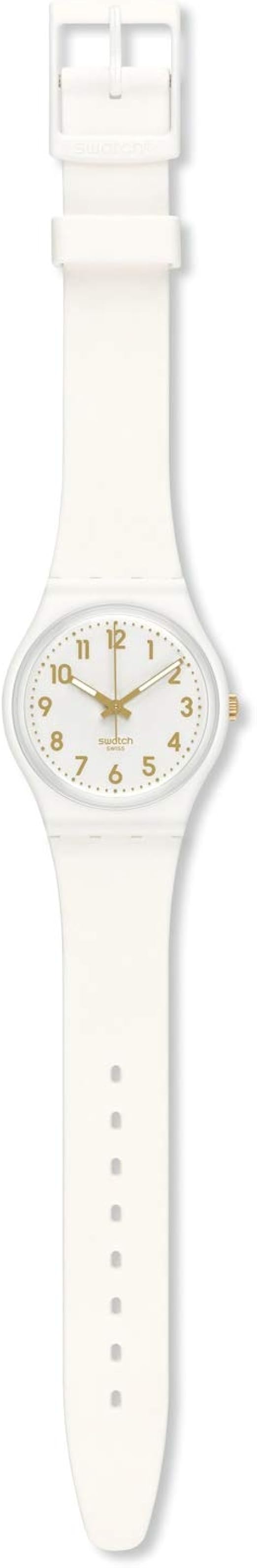 Montre swatch Blanche dorée - Vinted