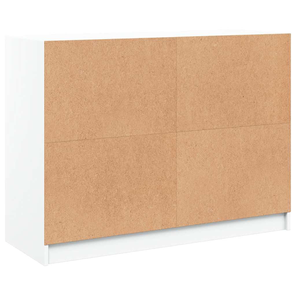 vidaXL Szafka, biała, 102x37x75,5 cm, materiał drewnopochodny