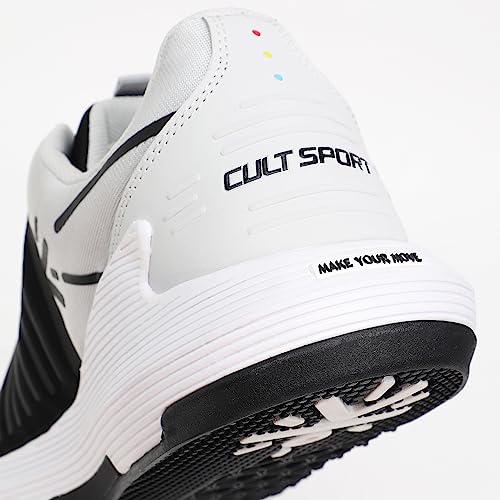 Image of CULT Men's Impact Training Shoes, Enhanced Grip, Multi-Directional Flexibility, High Energy Return, Engineered Mesh Upper, Lace-Up, Pull Tabs, Reinforced Heel & Toe Cap