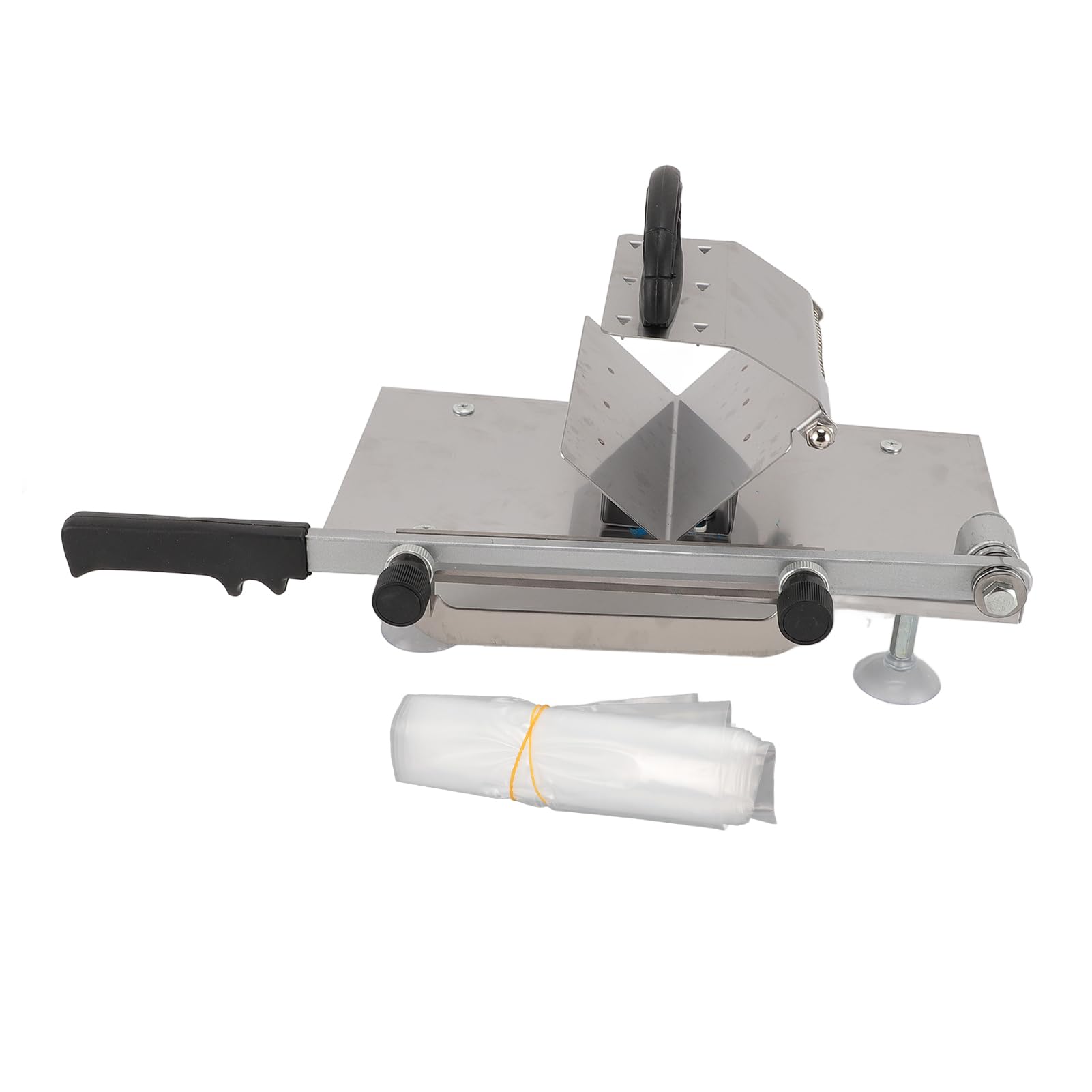CHICIRIS Cortador de Carne Manual, Máquina de Rodajas de Carne Multifuncional de Acero Inoxidable para Restaurantes, Tiendas de Ollas Calientes (Grande 24 pulgadas)