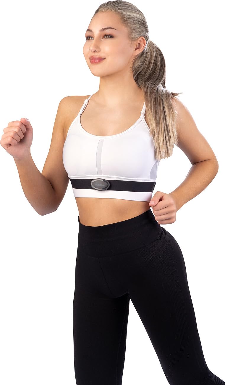 newgen medicals Sport Brustgurt: Smarter Brustgurt mit Herzfrequenz-Sensor, ANT+ und Bluetooth (Sport-Herzfrequenz-Brustgurt, Pulsmessergurt, Schrittzähler)