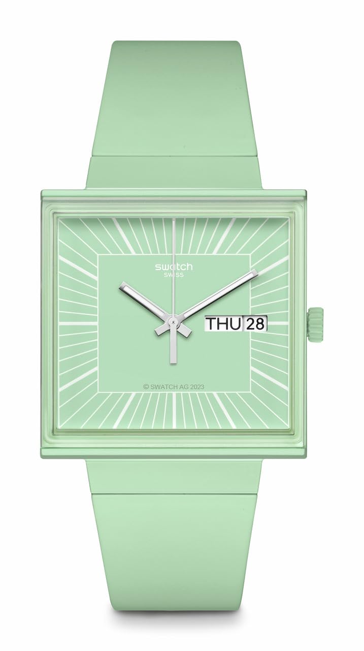Swatch Unisex Casual Watch Green Bioceramic Quartz What IF?…Mint