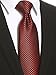 KissTies Mens 63'' XL Black Tie Red Polka Dots Extra Long Necktie + Gift Box