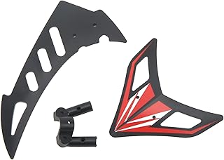 Tail Motor Cover, Black Plastic RC Plane Tail Wing for Upgrade