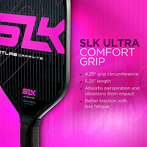 Slk Atlas Pickleball Paddle | Graphite Pickleball Paddle Features G5 Control Graphite Face & Polymer Rev-Core+ | Designed In The Usa | Perfect Starter For Any Upcoming Pickleball Player (Atlas Purple) #TOP5