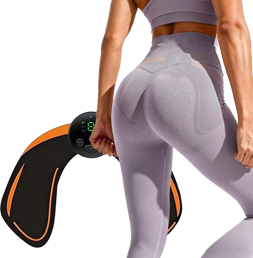 CHENAN Buttocks Training Belt,Booty Shaper and Trainer for Home and Gym,Leg Resistance Trainer,Reduces Belly Fat,Orange