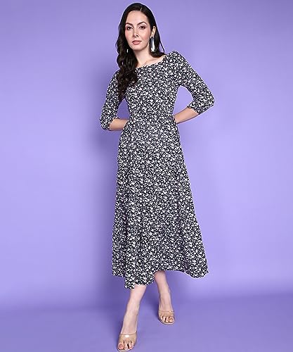 Image of POPWINGS Women Casual Blue & White Stripe Cutout Dress Dress | Stylish Dress | Trendy Dress