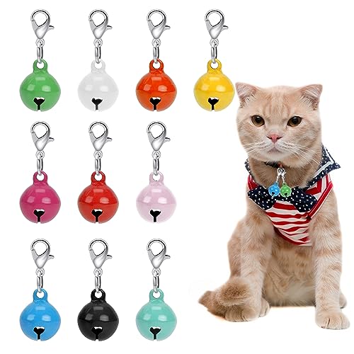 Sonku Haustier Glöckchen 8 Stück - Gold & Silber Glocken Für Katzen Hunde