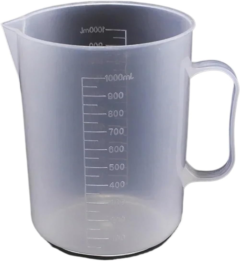 Plastic Graduated Measuring Cup Large Capacity Scale Laboratory Beaker Clear With Lid Transparent Mixing Cup Kitchen Tools(5000ml)