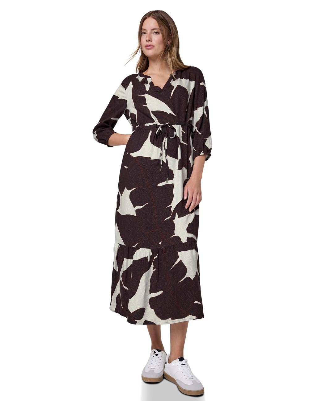 Street One Studio Damen Gemustertes Maxi-Kleid
