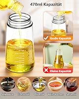 MRUN BONE 2 in 1 Ölsprüher für Speiseöl, Sprühflasche Öl, 470ML Cooking Oil Sprayer, Ölausgießer für Heißluftfritteuse, Sprühöl, Zum Kochen,Grillen,Küche, Heißluftfritteuse, Würzpressflaschen – Ansicht 4