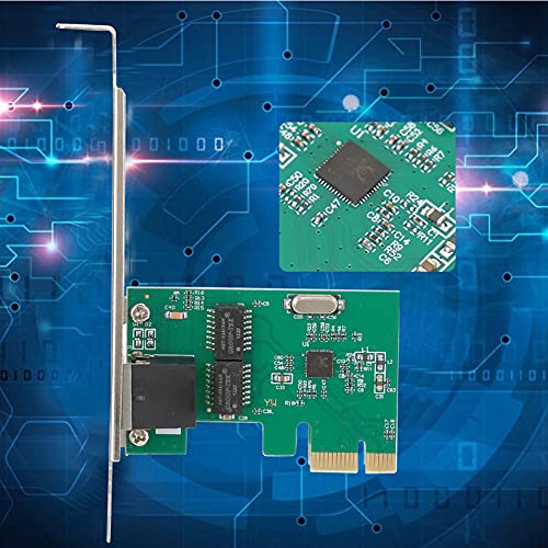 Tarjeta de red Gigabit Ethernet PCI Express x1, 1 puerto RJ45 LAN con chip Realtek RTL8111E, velocidad 10/100/1000Mbps para PC de escritorio y servidor miniatura 6