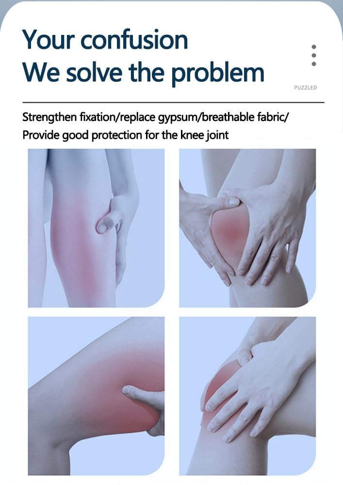 Tutore di Supporto per Ginocchio E Piede con Cerniera, Tutore Ortopedico Stabilizzatore per Tutta La Gamba per Lesioni agli Arti Inferiori, Protezione per Ginocchio E Piede, Utilizzato, Left