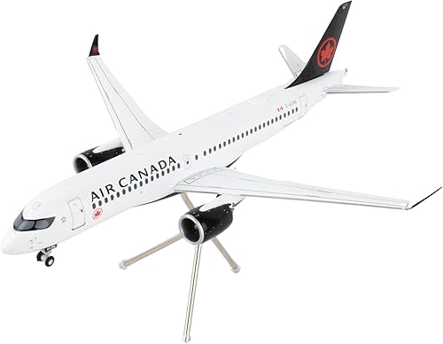 Miniatura 4 de GeminiJets GJACA2002 Air Canada Airbus A220-300 Trans-Canada Retro C-GNBN; Escala 1:400