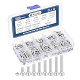 Kozelo 320pcs M3 Socket Head Cap Screws Bolts Nuts Assortment Kit - [M3x6/8/10/12/14/16/18/20mm] 304 Stainless Steel Allen Socket Drive for 3D Printer
