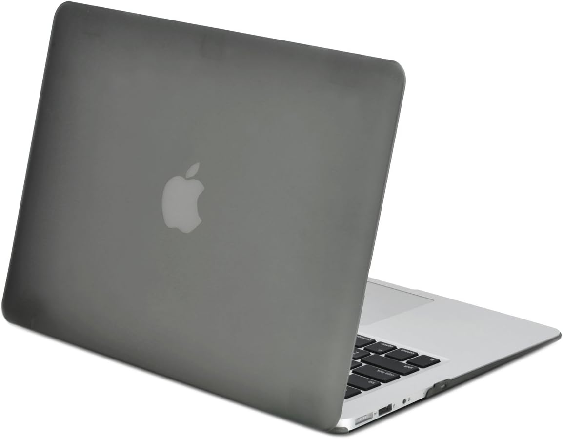 TOP CASE - Classic Series Rubberized Hard Case Compatible Older Generation MacBook Air 13" (A1369 and A1466) (Release 2010-2017) (Grey)