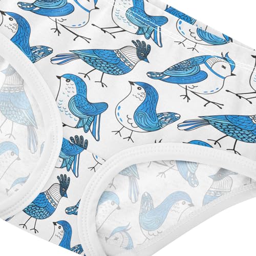 Blue Birds White Toddler Girls's Underwear 2T 202c16344