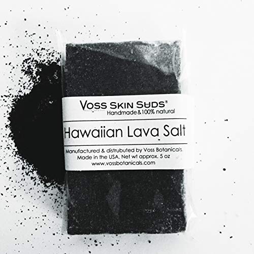 Black Salt Face & Body Soap - Activated Charcoal - 100% Organic - Vegan - High in minerals - Great for all skin types - Chemical Free - Helps Reduce Acne - 4 oz. bar