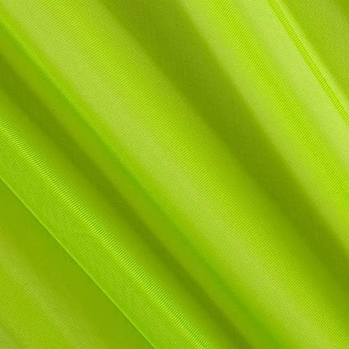 AK TRADING CO. 120" Wide (10ft Wide) X 5 Yards Roll - Sheer Voile Chiffon Fabric - Perfect for Draping Panels and Masking for Weddings, Parties & Events, Tent Draping