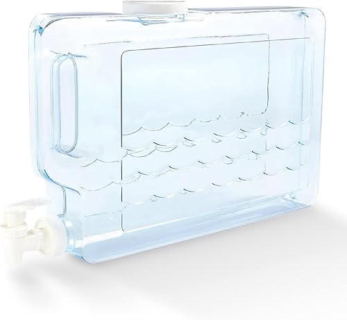 Miniatura 8 de Arrow Home Products00744 Slimline contenedor de bebidas 25 galones transparente Estante para refrigerador Transparente