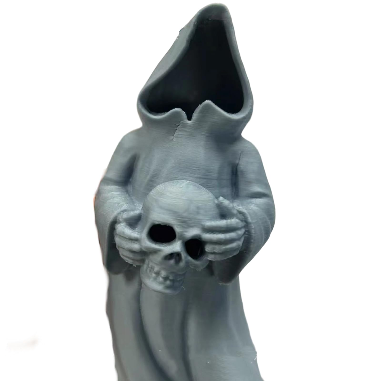 Xjdzineq Ghostly Skull Figurine Halloween Ghostly Ornament for Mantels Window Sill Displays and Party Centerpieces Desktop Decoration