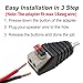 exgoofit 10-Pack Speaker Wire Cable to Audio Male RCA Connector Adapter Plug Jack