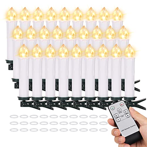 Velas LED de Navidad sin llama a pilas con luces parpadeantes cálidad