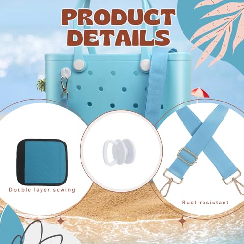 Image of Strap Wrap for Bogg Bag Accessories, Adjustable Crossbody Shoulder Strap Wrap with Detachable Pad, For XL Medium Bog Bag